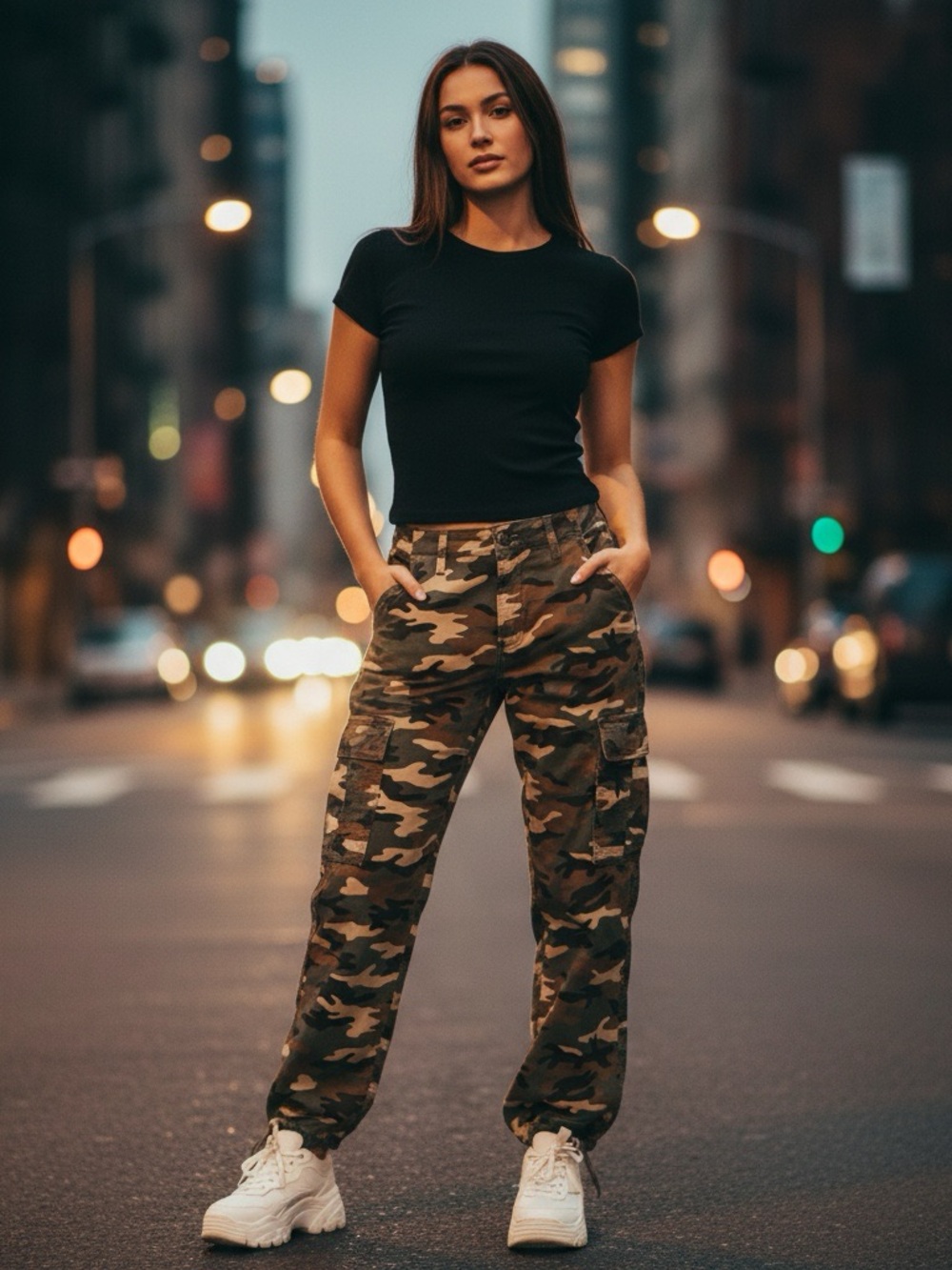 Women's Levi's Camouflage '94 Baggy Cargo Pants Size 25